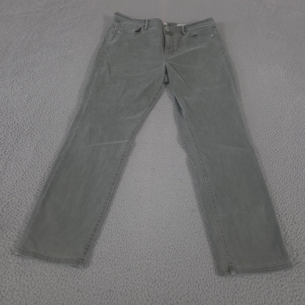 J. Jill Jeans Womens 12 Olive Authentic Fit Slim Ankle Stretch Cotton Blend Pant